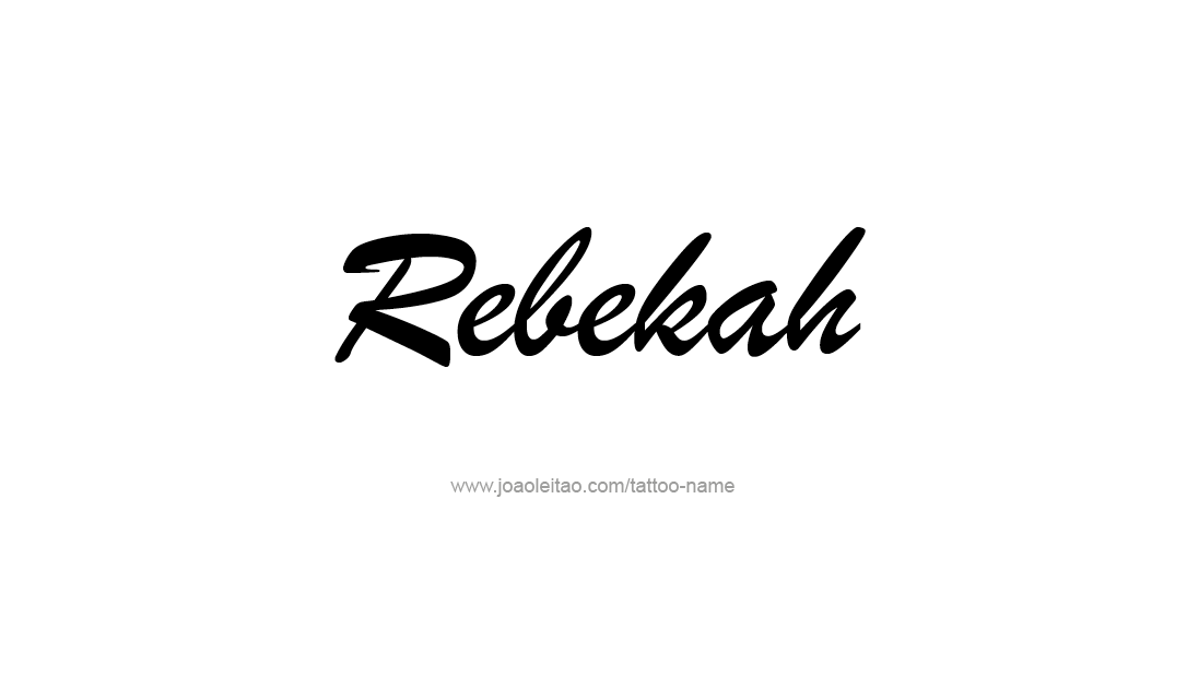 Tattoo Design Name Rebekah  