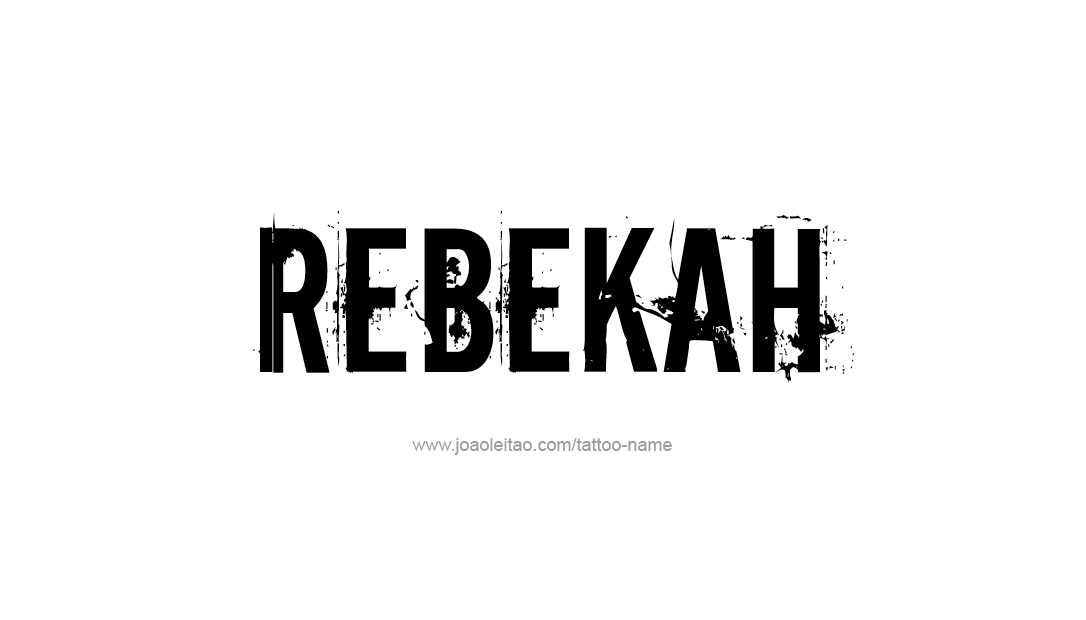 Tattoo Design Name Rebekah  