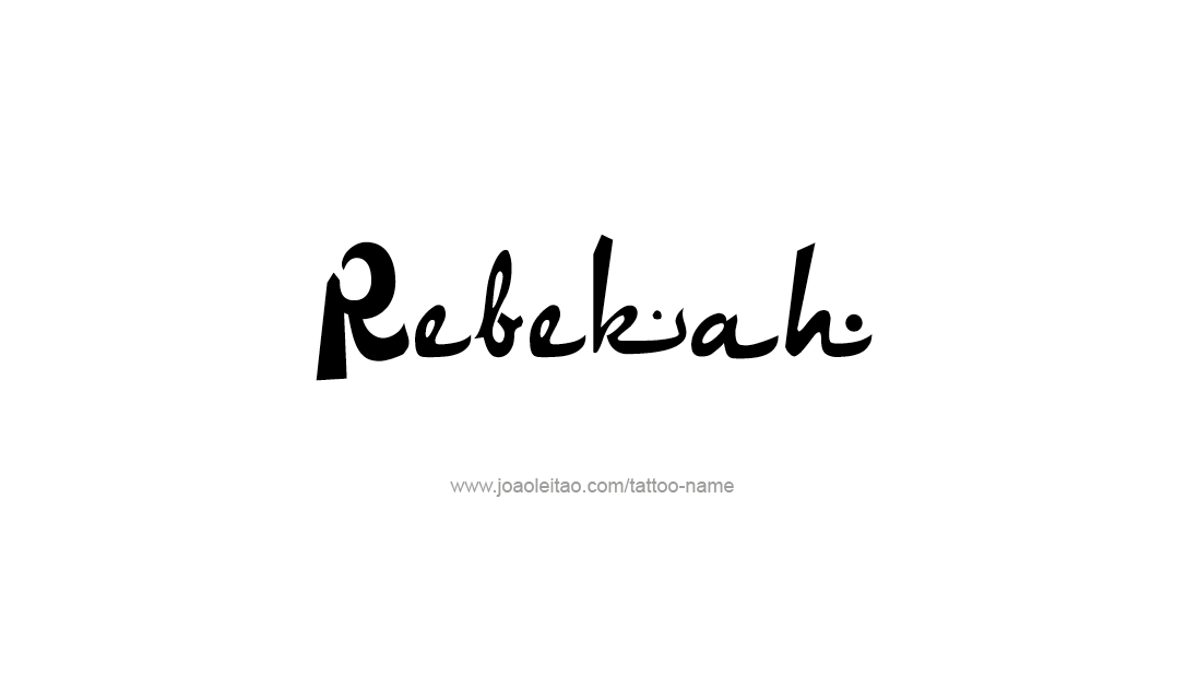 Tattoo Design Name Rebekah  