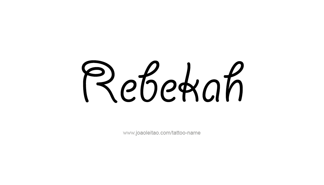 Tattoo Design Name Rebekah  