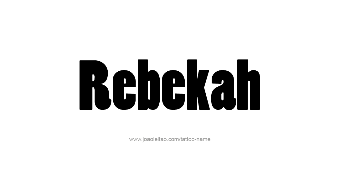 Tattoo Design Name Rebekah  