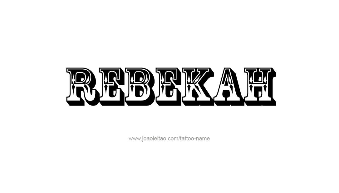 Tattoo Design Name Rebekah  