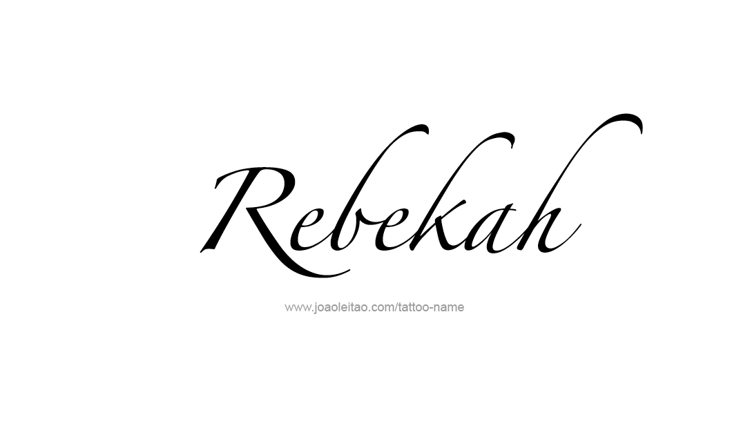 Tattoo Design Name Rebekah  