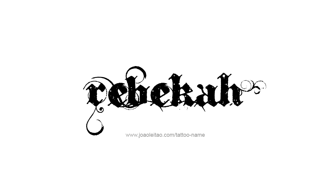 Tattoo Design Name Rebekah  