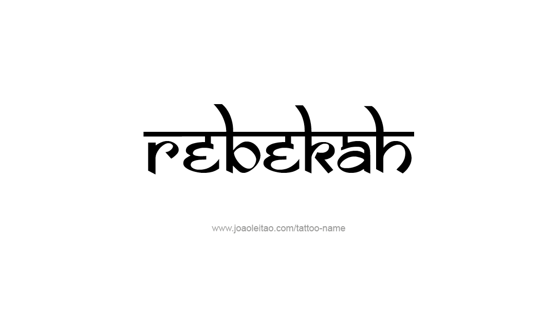 Tattoo Design Name Rebekah  