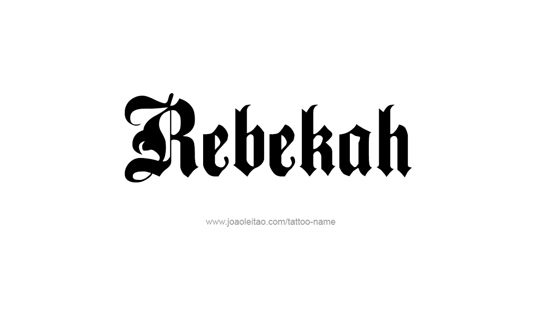 Tattoo Design Name Rebekah  