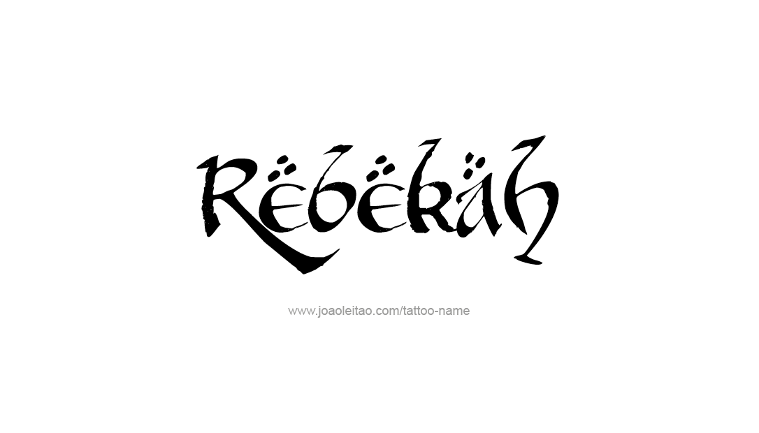 Tattoo Design Name Rebekah  