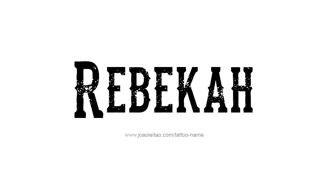 Tattoo Design Name Rebekah  