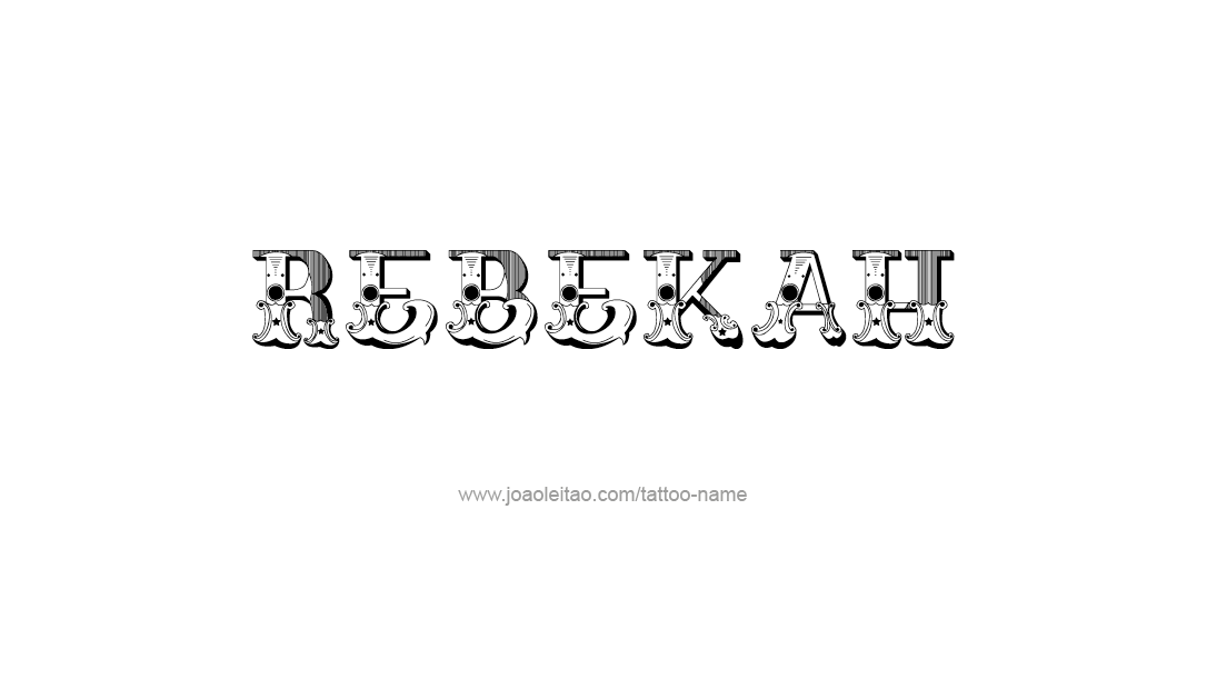 Tattoo Design Name Rebekah  