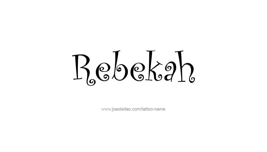 Tattoo Design Name Rebekah  