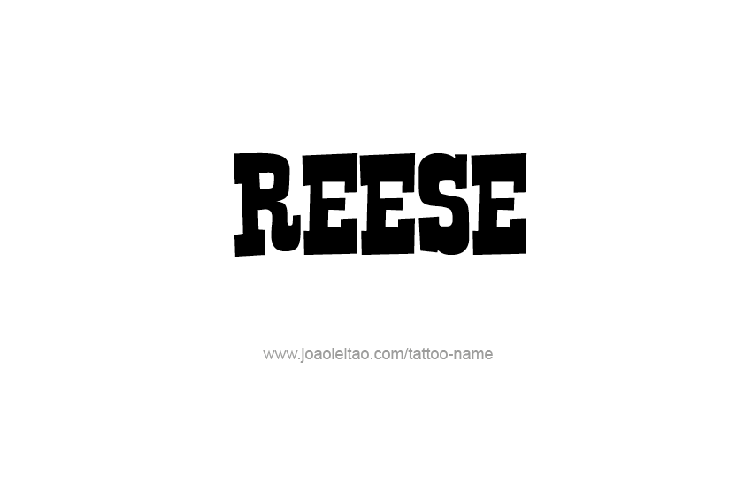 Tattoo Design Name Reese  