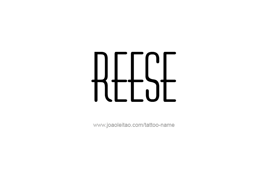 Tattoo Design Name Reese  