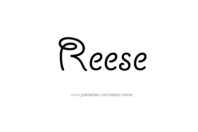 Tattoo Design Name Reese  