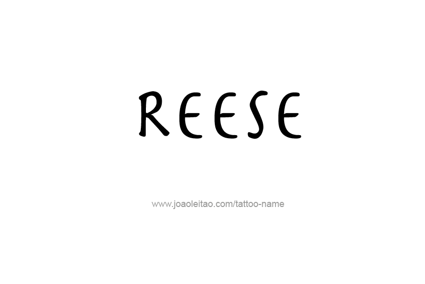 Tattoo Design Name Reese  