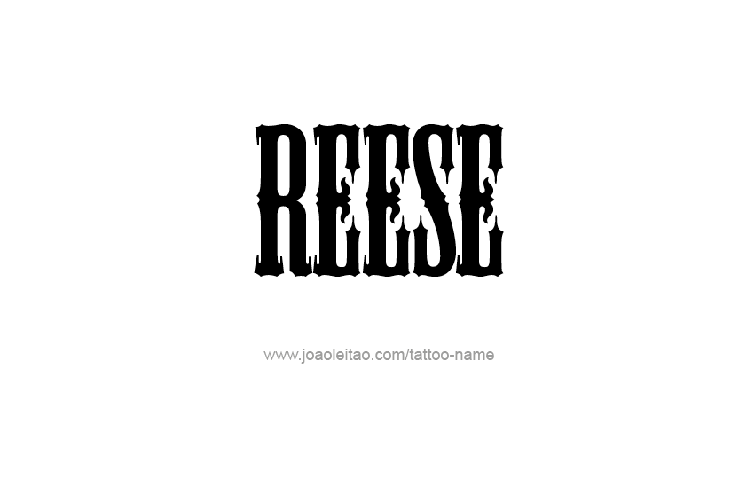 Tattoo Design Name Reese  