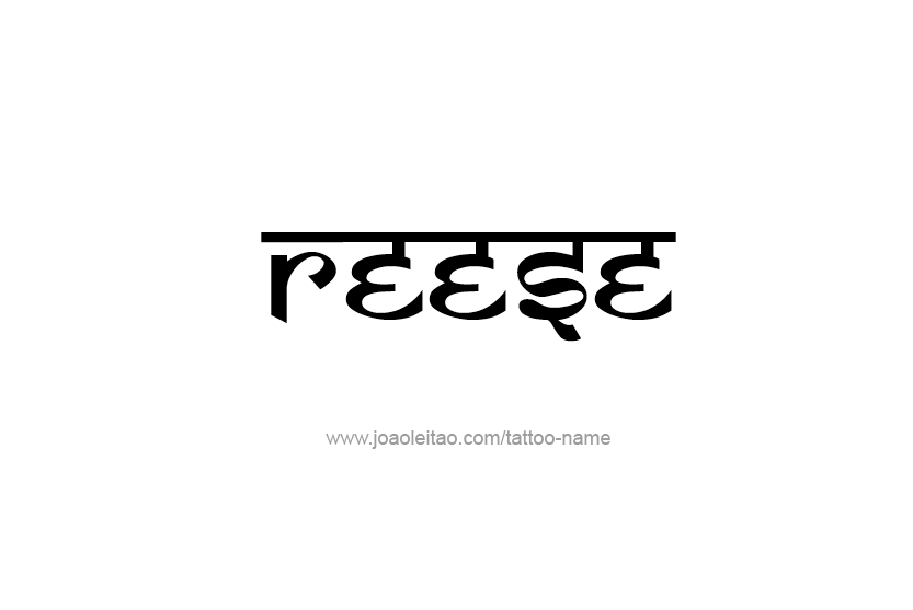 Tattoo Design Name Reese  