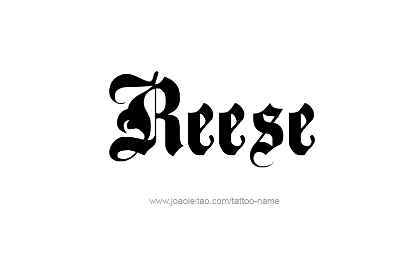 Tattoo Design Name Reese  