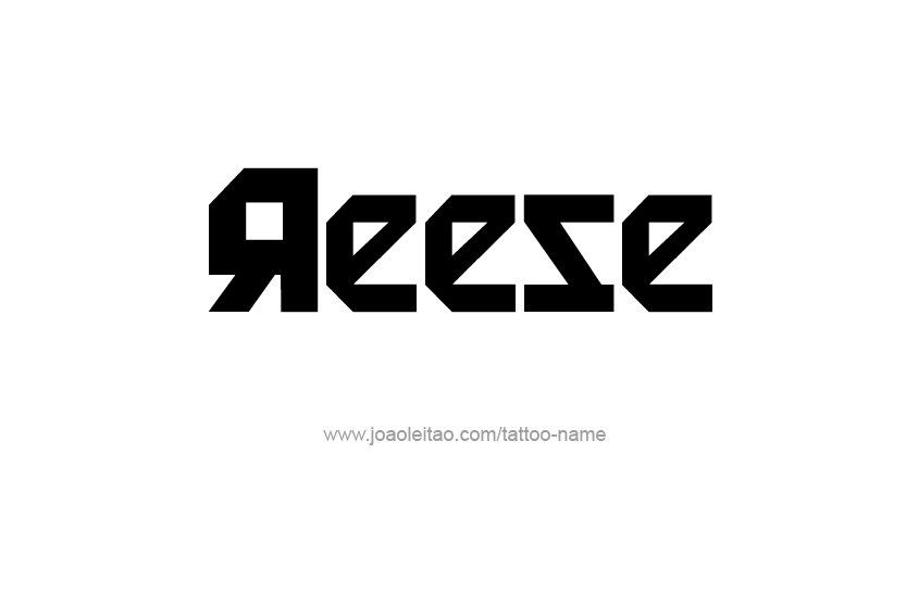 Tattoo Design Name Reese  