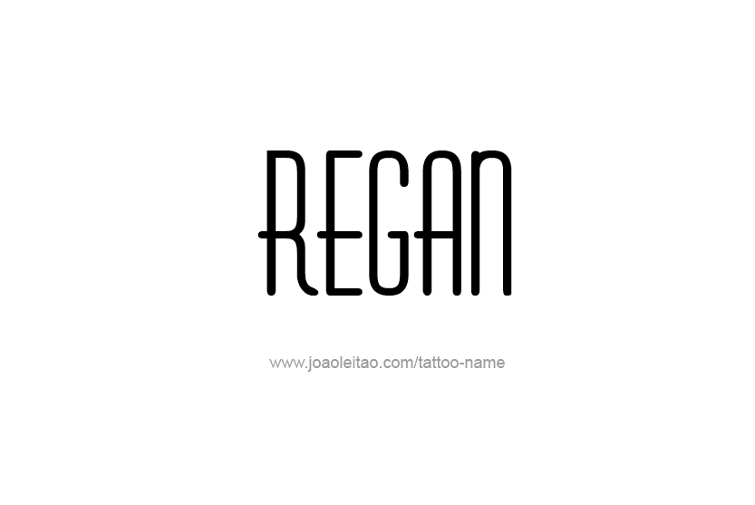 Tattoo Design Name Regan  