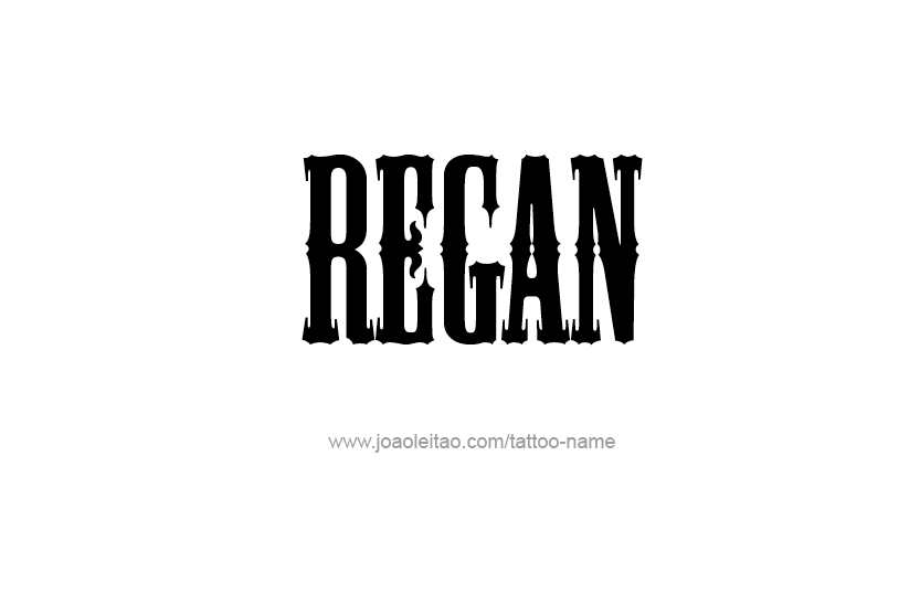 Tattoo Design Name Regan  