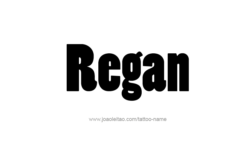 Tattoo Design Name Regan  