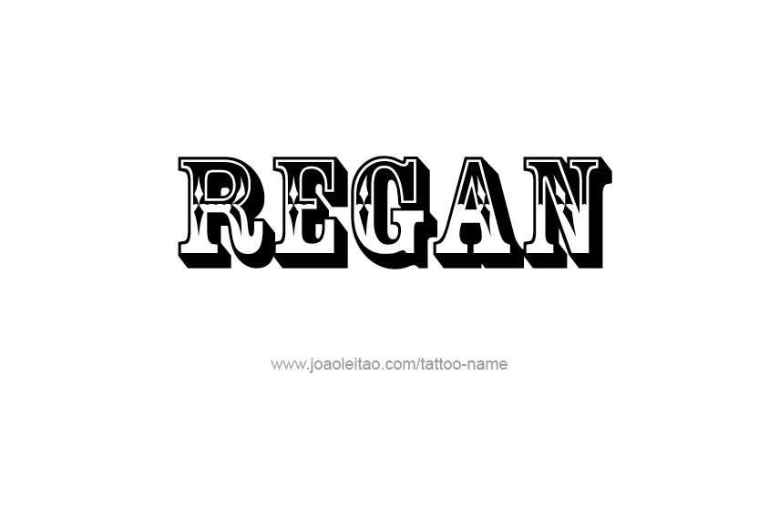 Tattoo Design Name Regan  