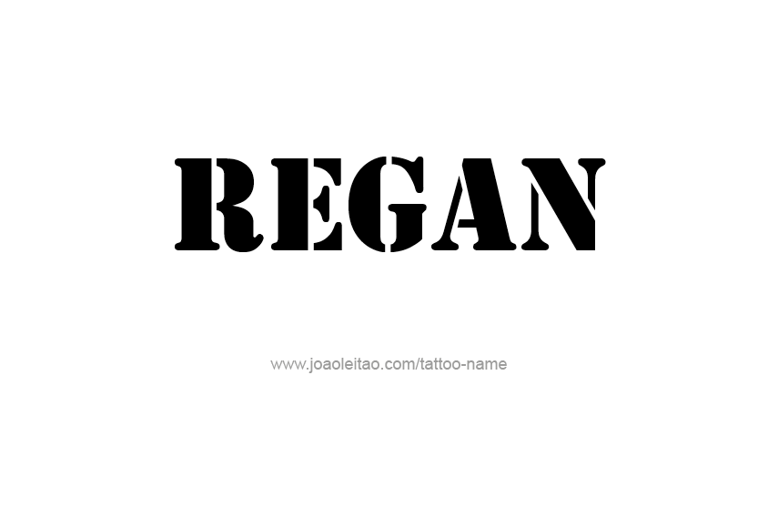 Tattoo Design Name Regan  