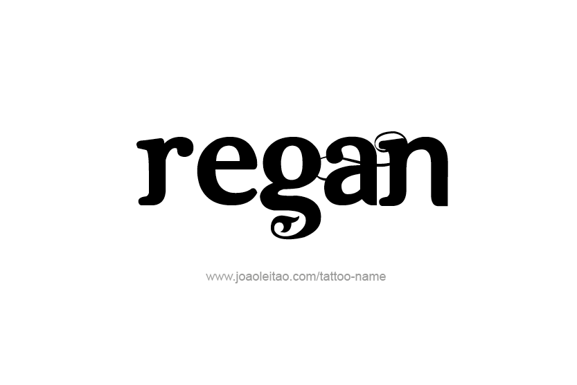 Tattoo Design Name Regan  