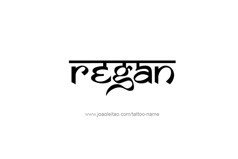 Tattoo Design Name Regan  