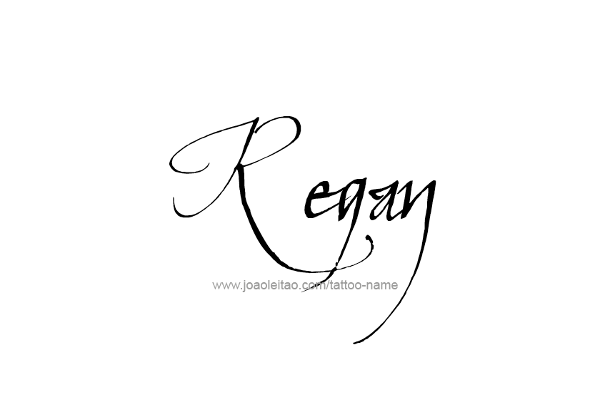 Tattoo Design Name Regan  