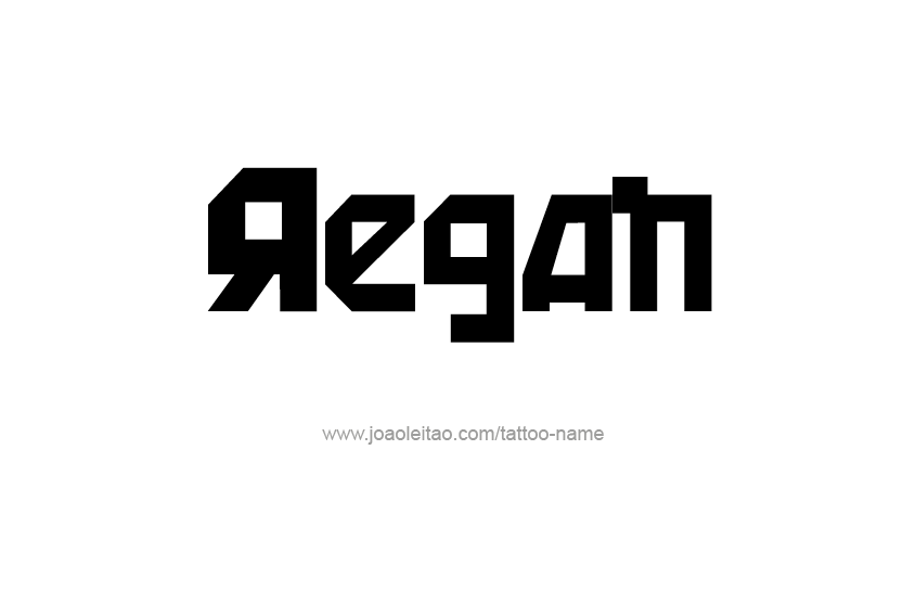 Tattoo Design Name Regan  