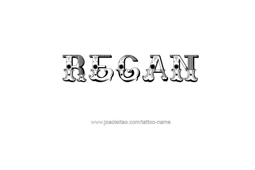 Tattoo Design Name Regan  