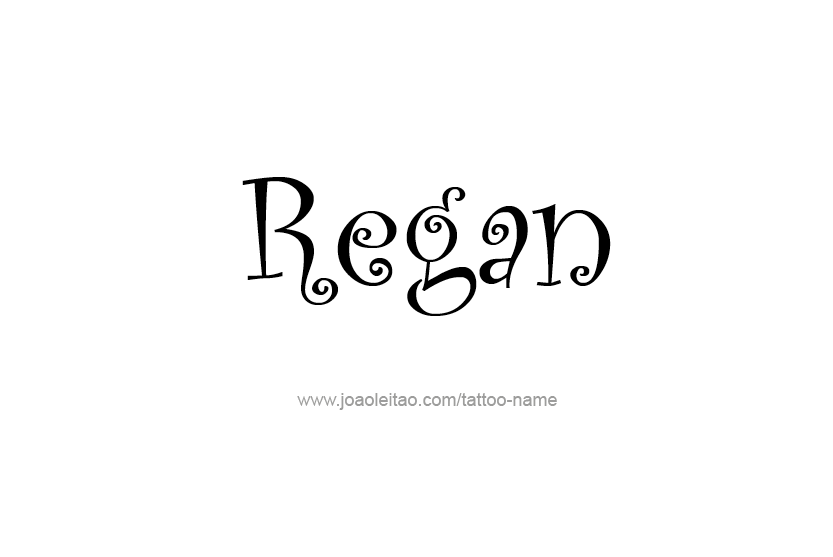 Tattoo Design Name Regan  