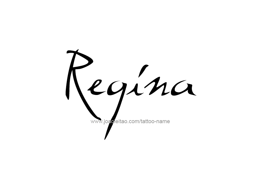 Tattoo Design Name Regina  