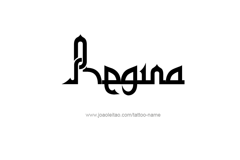 Tattoo Design Name Regina  