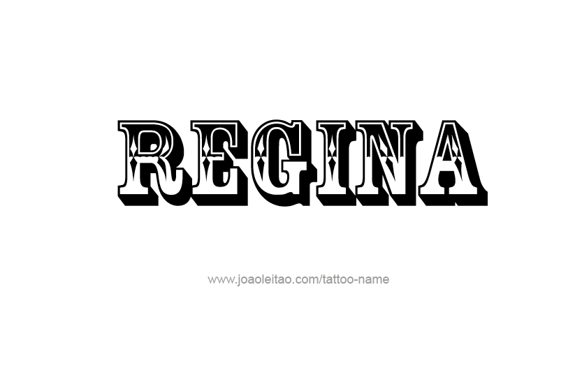 Tattoo Design Name Regina  