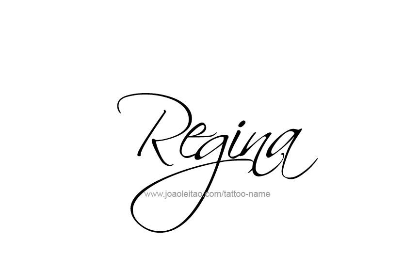 Tattoo Design Name Regina  