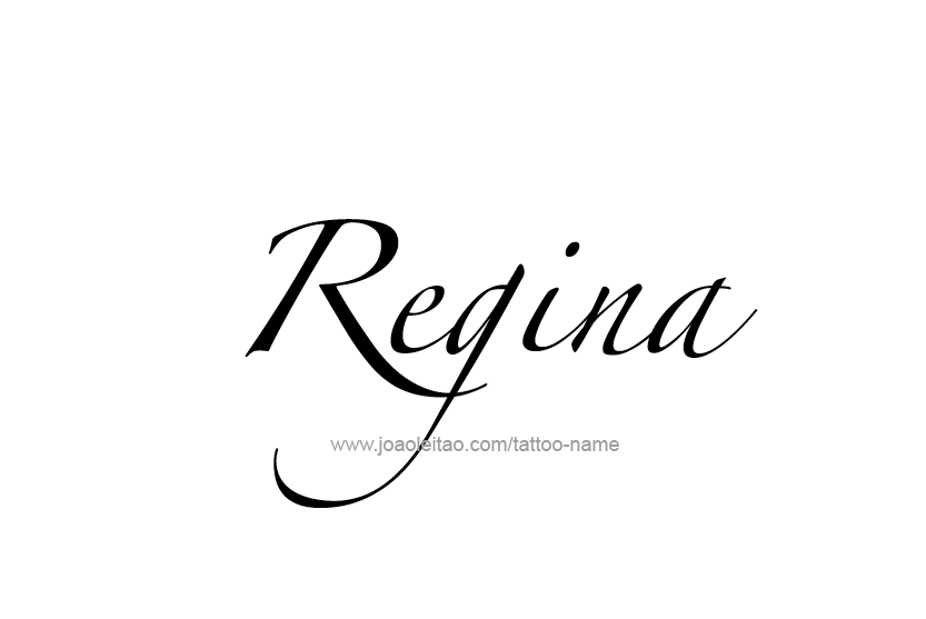 Tattoo Design Name Regina  