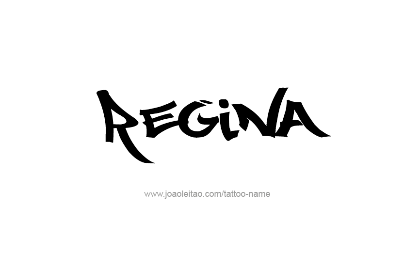 Tattoo Design Name Regina  