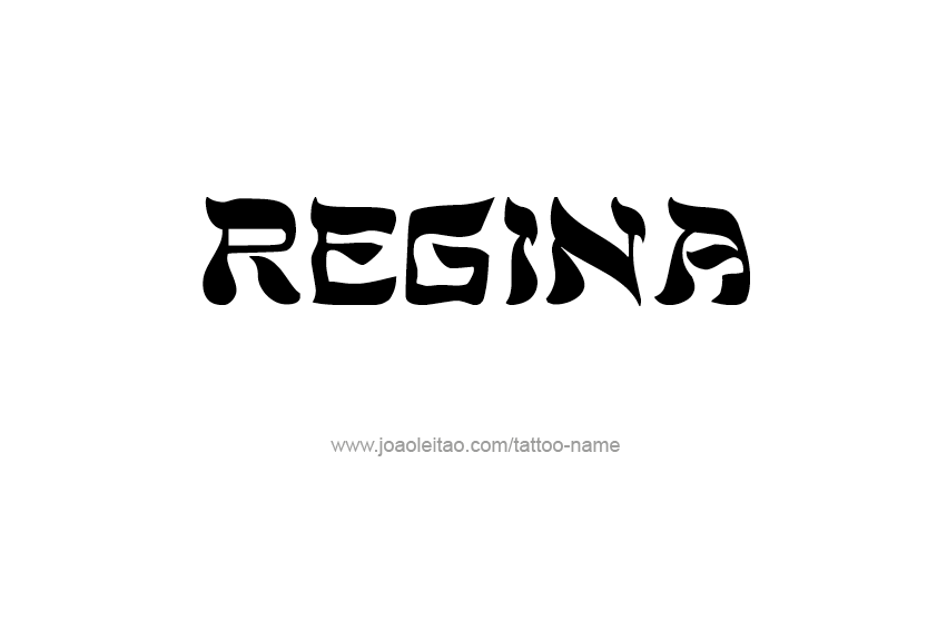 Tattoo Design Name Regina  