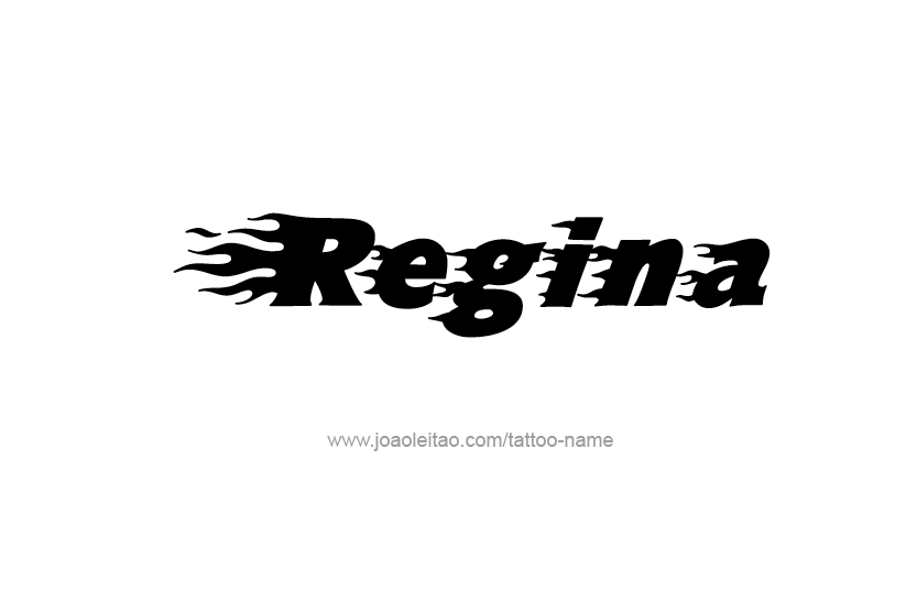 Tattoo Design Name Regina  