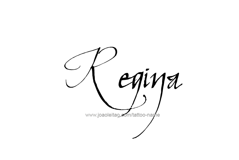 Tattoo Design Name Regina  