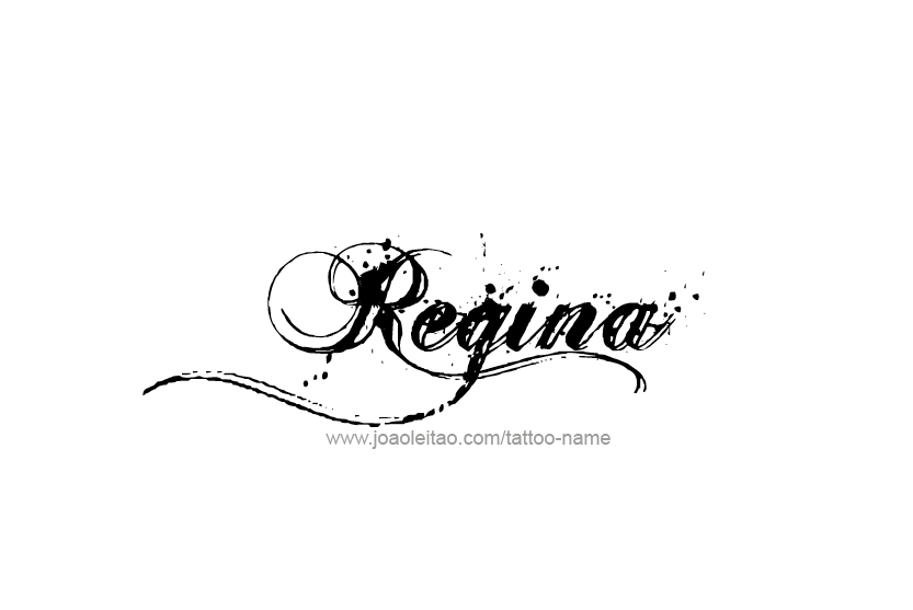 Tattoo Design Name Regina  