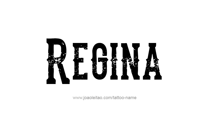 Tattoo Design Name Regina  