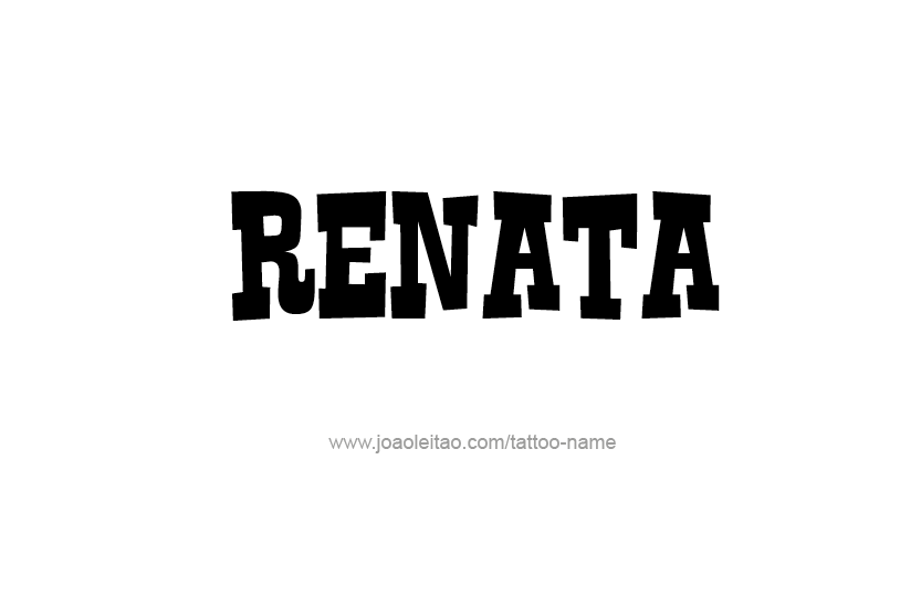 Tattoo Design Name Renata  