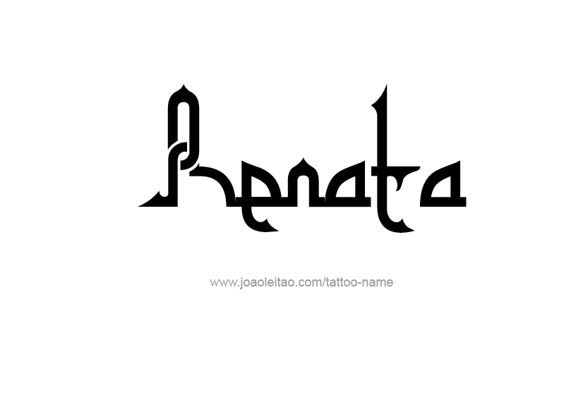 Tattoo Design Name Renata  