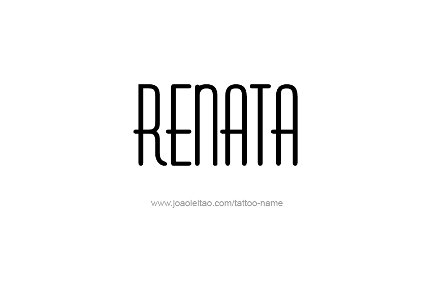 Tattoo Design Name Renata  