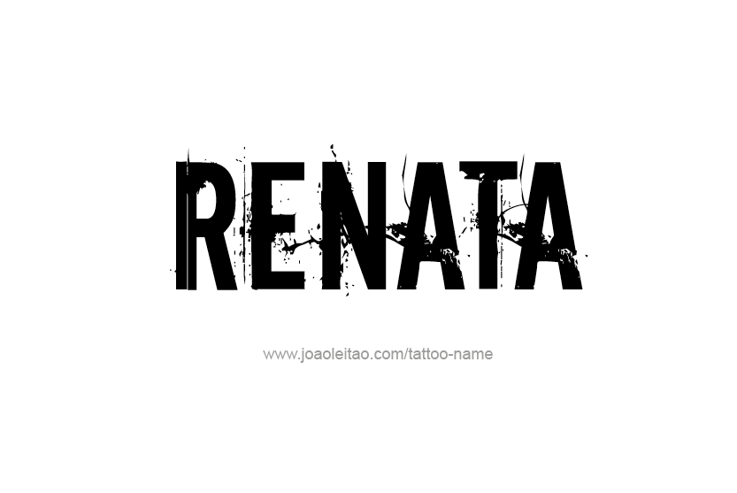 Tattoo Design Name Renata  
