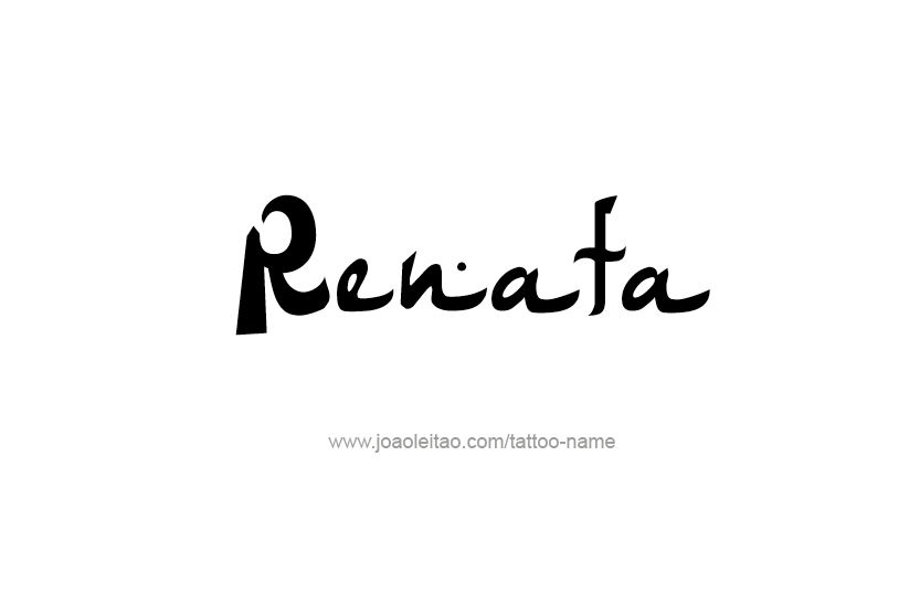 Tattoo Design Name Renata  