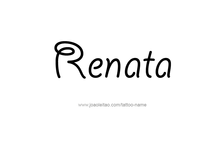 Tattoo Design Name Renata  